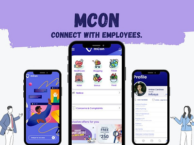 MCON app branding design graphic design ui ux