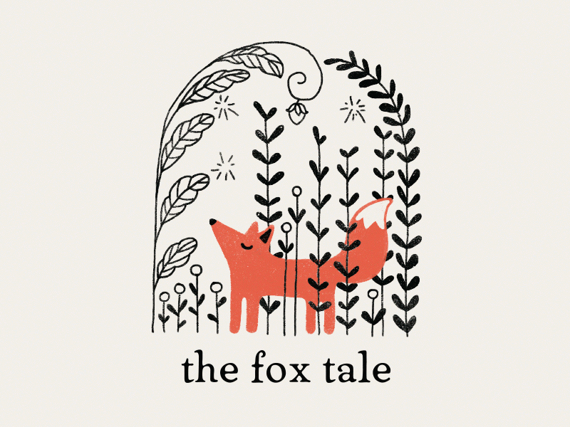 The Fox Tale Illustration animal brand branding character illustration logo red fox