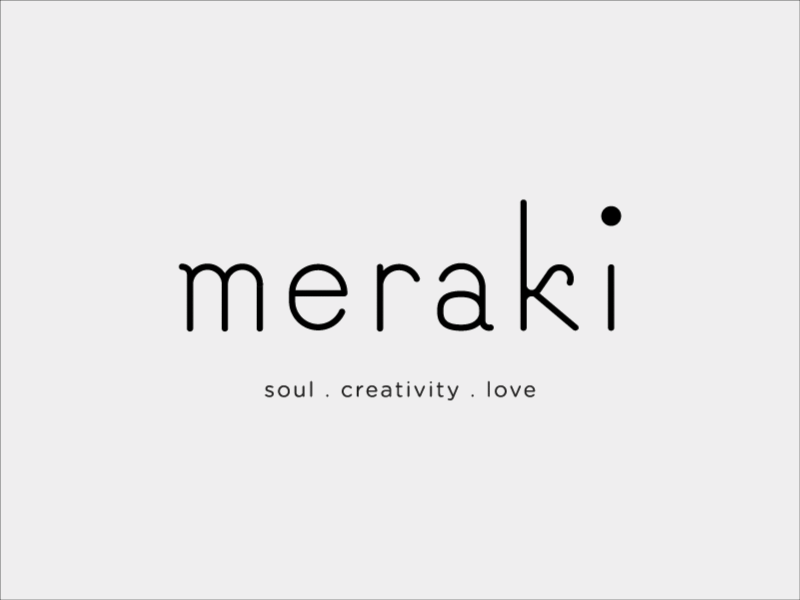 Meraki Logo brand branding cat fashion identity logo meraki