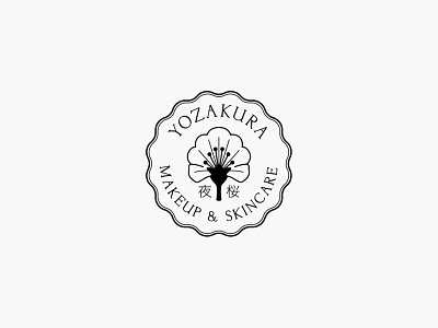 Yozakura beauty brand branding identity illustration logo makeup skincare