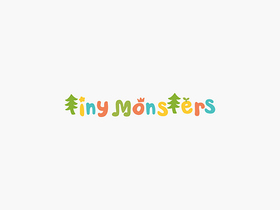 Tinymonsters brand branding identity illustration kids logo toy vector