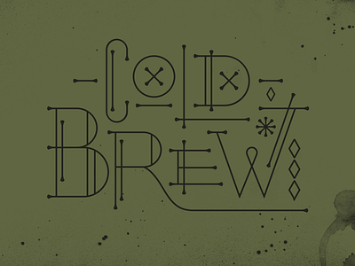 Coffee Inspiration - Coldbrew cafe coffee coldbrew design lettering