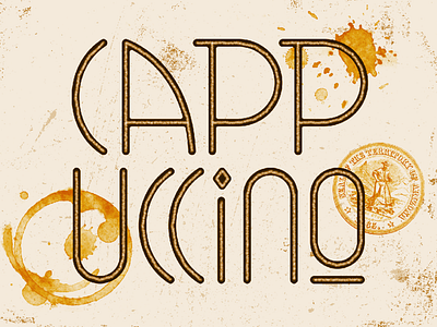 Coffee Inspiration - Cappuchino cafe cappuchino coffee design lettering