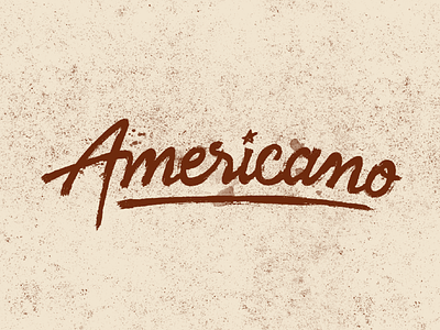Coffee Inspiration - Americano americano cafe coffee design lettering