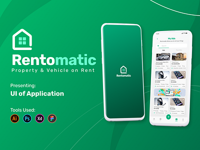 Rentomatic Application - Find Property & Vehicle on rent