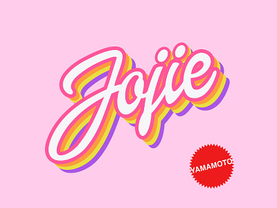 Jolie Jojy barbie illustration lettering logo type typo typography