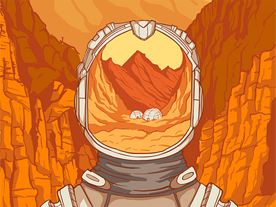 Astronaut drawing illustration illustrator