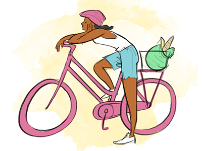 Stuck bicycle color digital art digital illustration doodle draw drawing illustration paint photoshop sketch