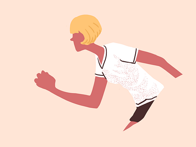 1920s running girl