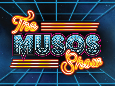 The Musos Show 70s borydesign light must neon show sign
