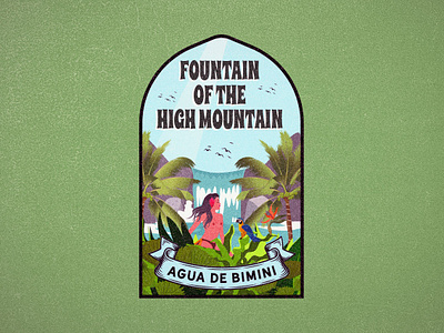 Fountain of the high mountain