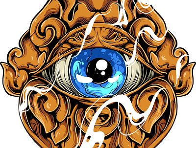 Eyeless 3d animation art branding culture design eye eyeglasses gold graphic design illustration logo monster motion graphics ui vector yeyen