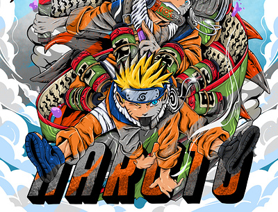 Naruto Uzumaki Anime 3d animation anime art branding cartoon conceptart design graphic design illustration logo manga motion graphics naruto ui ux vector