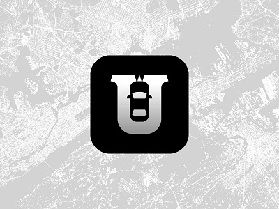 App Icon — Daily UI #005 005 app icon black cars city dailyui design icon logo redesign u uber