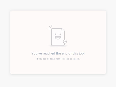 Done! character complete completion cute empty state job task ui ux