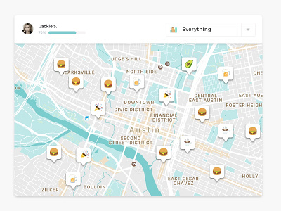 City Peer city emoji food gps map mapping peer review search waze yelp