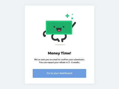 What time is it? buck cash dollar empty empty state form money rebate submission ui