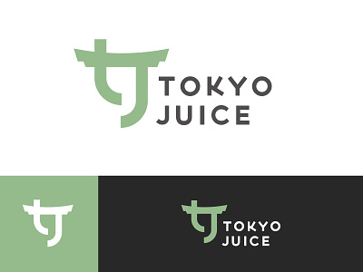 Tokyo Juice brand branding design fruit green japan juice logo