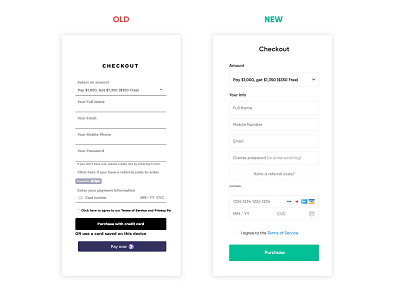 New Payment Form card clean design form mobile payment payment form payment method payments ui ux visa