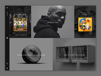 Music Blog - Design Concept artist artists blog design hip hop music sound ui uiux ux web web design website website design