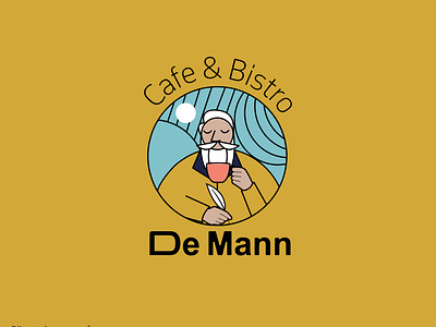 De Mann Cafe logo design brand brand design branding cafe logo design designer freelancer graphic design hooraphic logo logo designer logodesign