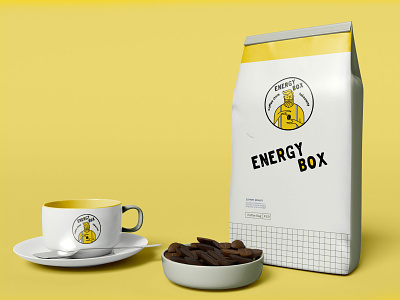 Energy Box cafe cafe branding coffee design designer freelancer graphic design hooraphic logo logodesign takeaway