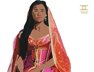 Princess Jasmine Vector Art design graphic design illustration illustrator princessjasmine vector vectorart