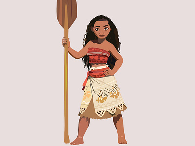 Moana adobeillustrator characterart illustration illustrator vector vectorart