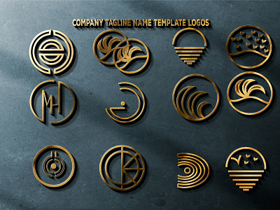 company tagline name template logos