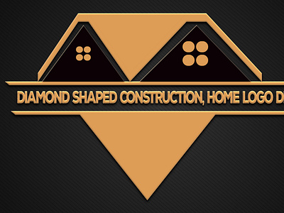 DIAMOND SHAPED CONSTRUCTION LOGO, HOME LOGO DESIGN