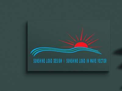 SUNSHINE LOGO DESIGN, SUNSHINE LOGO IN WAVE VECTOR