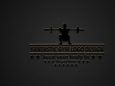 fantastic gym logo design