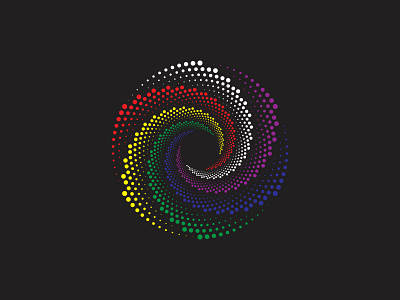 Dots Spiral Design 3d animation app branding design graphic design illustration logo motion graphics typography ui ux vector