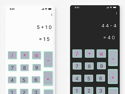 calculator Ui design design mobile app ui uiux design