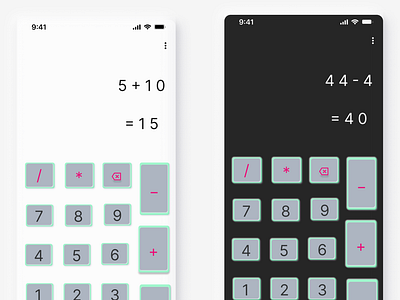 calculator Ui design