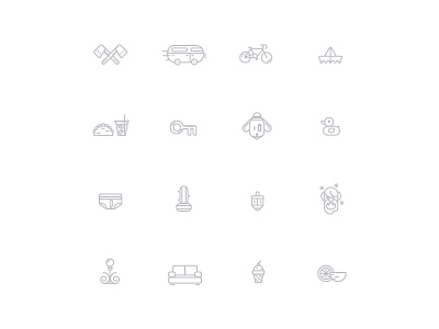 Experimental Minimal Icon Collection