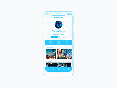 Daily UI #006 • User Profile 006 app daily ui mobile person user user interface user profile