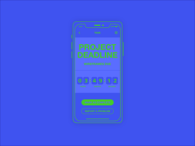 Daily UI #014 • Countdown Timer 014 countdown countdown timer dailyui dailyui 014 mobile timer app ux vector wireframe