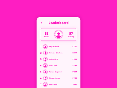 Daily UI #019 • Leaderboard