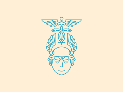 Hermes gods illustration line art greek vector