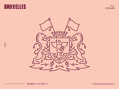 OO1 | Brussels belgium brussels bruxelles coat of arms coatofarms europe heraldry monoline vector vector art