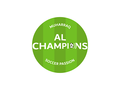 AL CHAMPIONS graphic design logo