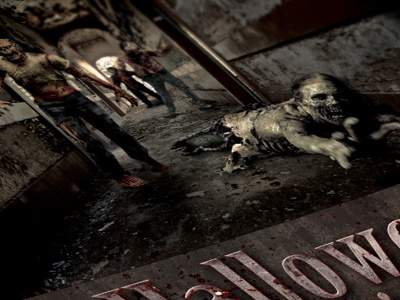 Zombified Dribble corridor dead death halloween horror monster spooky zombie zomby