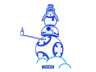 BB8 bb8 comics illustration porg star wars webdesign yarandin