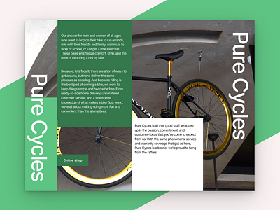 Lendig page for Pure Cycles