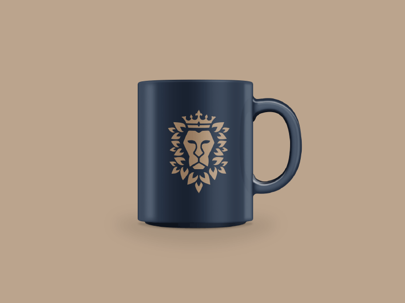 Jarrods Coffee Logo bean branding coffee cup gallery identity jarrod king lion logo mug tea