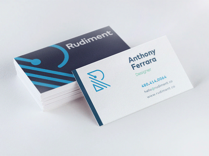 Rudiment Business Card percussion r design studio agency corporate identity branding card business rudiment