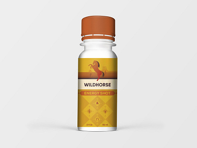 Energy Shot Mockup arizona branding energy herbal horse packaging product shot tea west wild