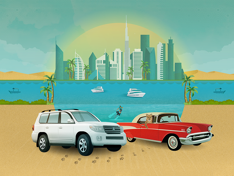 Classic car uae comparison graphic