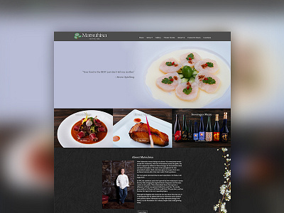 Matsuhisa Beverly Hills branding graphic design ui ui design ux ux design web design